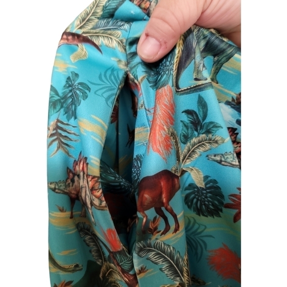 Dolly & Dotty Carolyn Box Pleated Skirt in Dinosaur Print US8 Rockabilly Pin-up - Picture 7 of 9